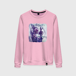 Свитшот хлопковый женский The Birthday Massacre - under your spell, цвет: светло-розовый