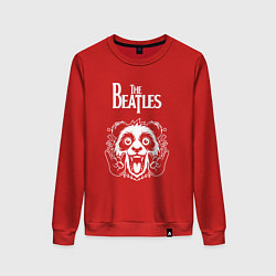 Женский свитшот The Beatles rock panda