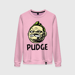 Свитшот хлопковый женский Pudge Face, цвет: светло-розовый