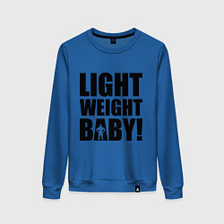 Свитшот хлопковый женский Light weight baby, цвет: синий