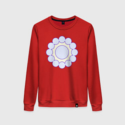 Женский свитшот Круг из окружностей