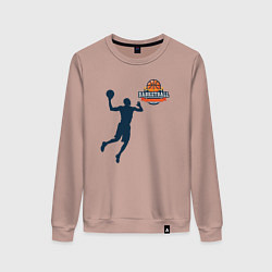 Женский свитшот Игрок в баскетбол basketball