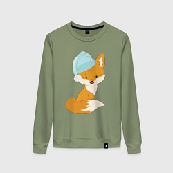 Женский свитшот Лисичка в шапке