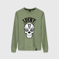 Женский свитшот Lucky skull