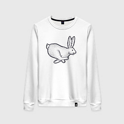 Женский свитшот Бегущий кролик