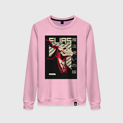 Свитшот хлопковый женский Невеста чародея Элиас, цвет: светло-розовый