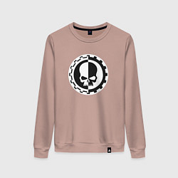 Свитшот хлопковый женский Вархаммер Механикус, цвет: пыльно-розовый