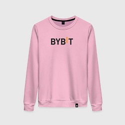 Свитшот хлопковый женский Bybit, цвет: светло-розовый