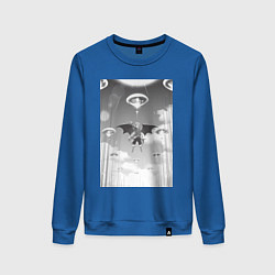 Свитшот хлопковый женский О моём перерождении в слизь Римуру Темпест князь т, цвет: синий