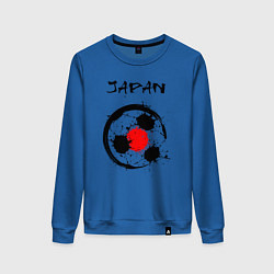 Свитшот хлопковый женский Сборная Японии, цвет: синий
