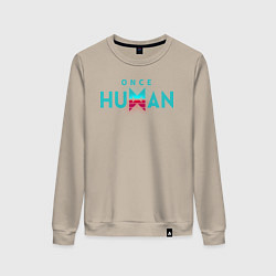 Женский свитшот Once human logo