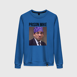 Свитшот хлопковый женский Prison mike Michael Scott - офис, цвет: синий