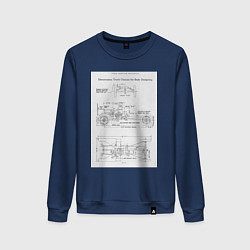 Женский свитшот Ford чертежи автомобиля
