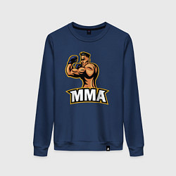 Свитшот хлопковый женский Fighter MMA, цвет: тёмно-синий