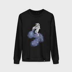 Женский свитшот Космонавт астронавт украшает футболку космосом