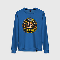 Свитшот хлопковый женский Gym stars, цвет: синий