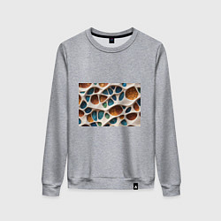 Свитшот хлопковый женский Вдохновлено Антонио Гауди, цвет: меланж