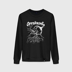 Свитшот хлопковый женский The offspring - Supercharged, цвет: черный