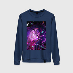 Свитшот хлопковый женский Ребёнок идола Ай Хосино, цвет: тёмно-синий