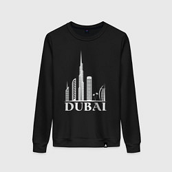 Свитшот хлопковый женский City - Dubai, цвет: черный