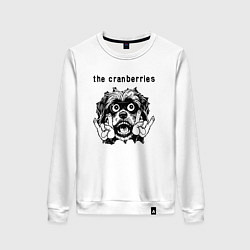 Свитшот хлопковый женский The Cranberries - rock dog, цвет: белый