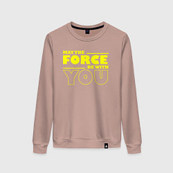 Женский свитшот May the force be with you Star wars