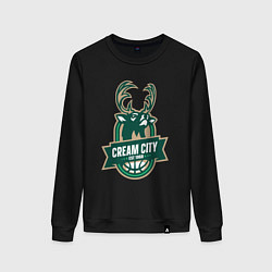 Женский свитшот Milwaukee Bucks cream city