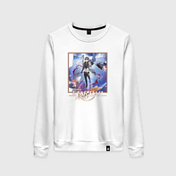 Свитшот хлопковый женский Вельт, цвет: белый