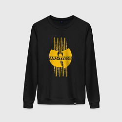 Свитшот хлопковый женский Wu-Tang tiger style, цвет: черный