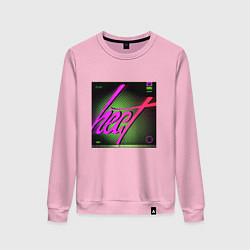 Свитшот хлопковый женский Тепло VHS, цвет: светло-розовый