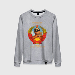 Женский свитшот Сталин и кот