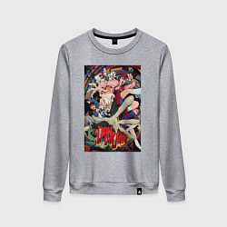 Свитшот хлопковый женский Dandadan: All Persons, цвет: меланж