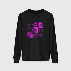 Женский свитшот Кошки-девушки и котёнок