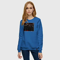 Свитшот хлопковый женский Красная Армия - СССР, цвет: синий — фото 2