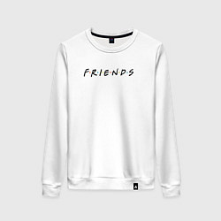 Свитшот хлопковый женский Friends, цвет: белый