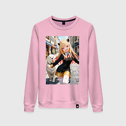Свитшот хлопковый женский Марин Китагава косплей Ани Форджер, цвет: светло-розовый