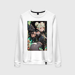 Свитшот хлопковый женский ElfOlive, цвет: белый