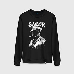 Женский свитшот Моряк с трубкой