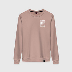 Свитшот хлопковый женский Sample toblerone tower, цвет: пыльно-розовый