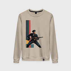 Женский свитшот Поп-арт, белогвардеец