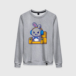 Женский свитшот Кролик геймер