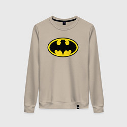 Свитшот хлопковый женский Heisenberg Batman, цвет: миндальный