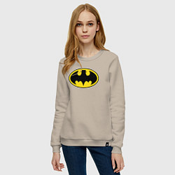 Свитшот хлопковый женский Heisenberg Batman, цвет: миндальный — фото 2