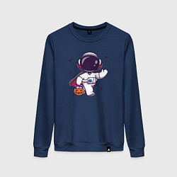 Женский свитшот Космонавт с конфетками