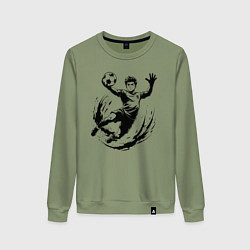 Женский свитшот Вратарь ловит мяч