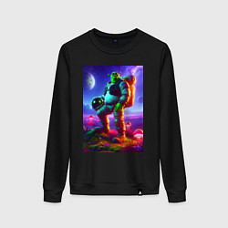 Женский свитшот Космонавт Шрек на похожей планете