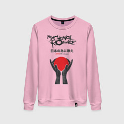 Свитшот хлопковый женский My Chemical Romance: Japan, цвет: светло-розовый