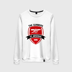 Свитшот хлопковый женский FC Arsenal: The Gunners, цвет: белый