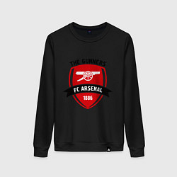 Свитшот хлопковый женский FC Arsenal: The Gunners, цвет: черный