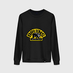 Свитшот хлопковый женский HC Boston Bruins Label, цвет: черный